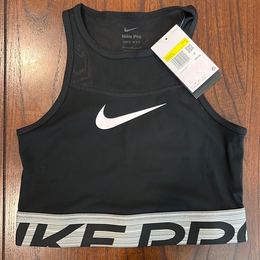 Nike Dri-Fit black tight fit training top